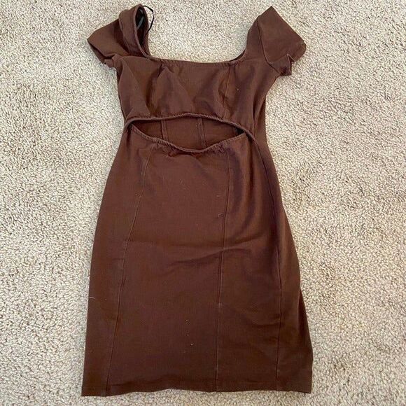 Forever 21 Brown Peek-A-Boo Bodycon Dress - Picture 3 of 6